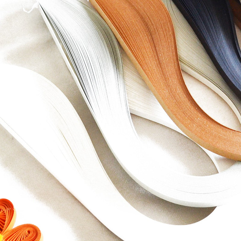 JUYA Single Color Quilling Strips Set 600 Strips 6 Colors 39cm Length/Strip Paper Width 5mm - NewNest Australia