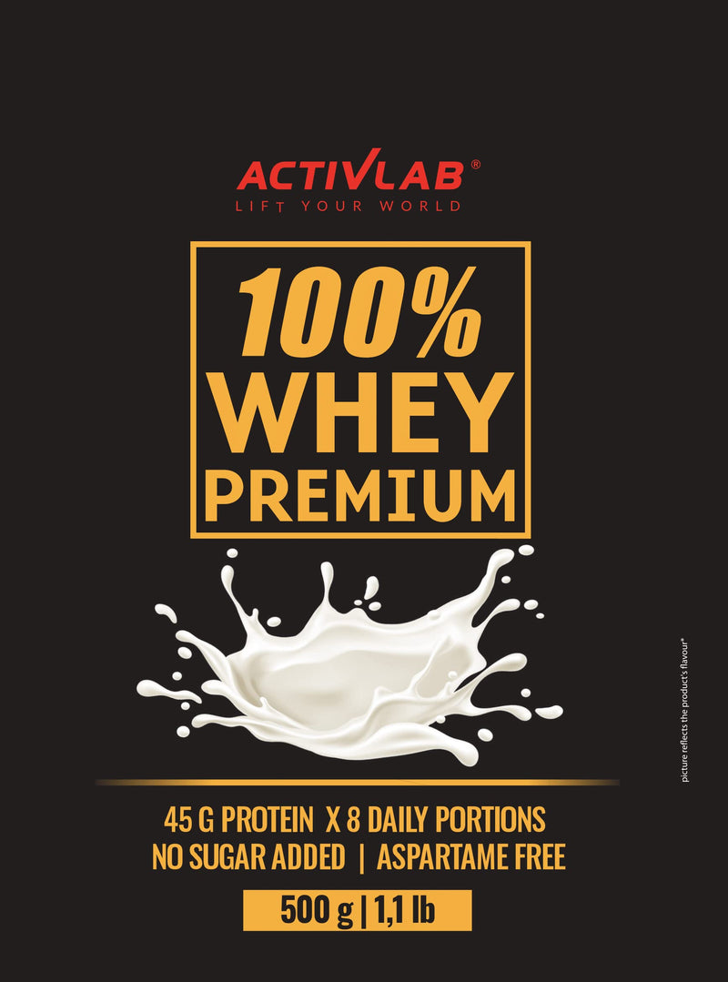 Activlab 100% Whey Premium, 500 G, 16 Servings X 23G Whey Protein Powder, 6.9G Bcaa Muscle Building And Recovery, Glutamine, Low Sugar, Low Fat, Caramel With Chocolate Flavor, Packaging May Vary - NewNest Australia
