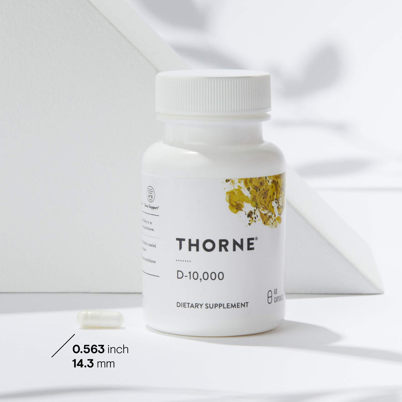 Thorne Research - Vitamin D-10,000 - Vitamin D3 Supplement (10,000 IU) for Healthy Bones and Muscles - 60 Capsules - NewNest Australia