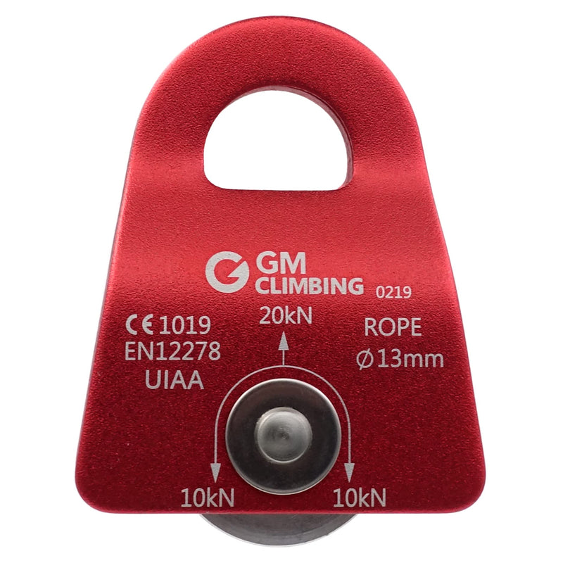 GM CLIMBING 20kN Micro Prusik Minding Pulley 1/2" CE UIAA Certified Red (Single Unit) - NewNest Australia