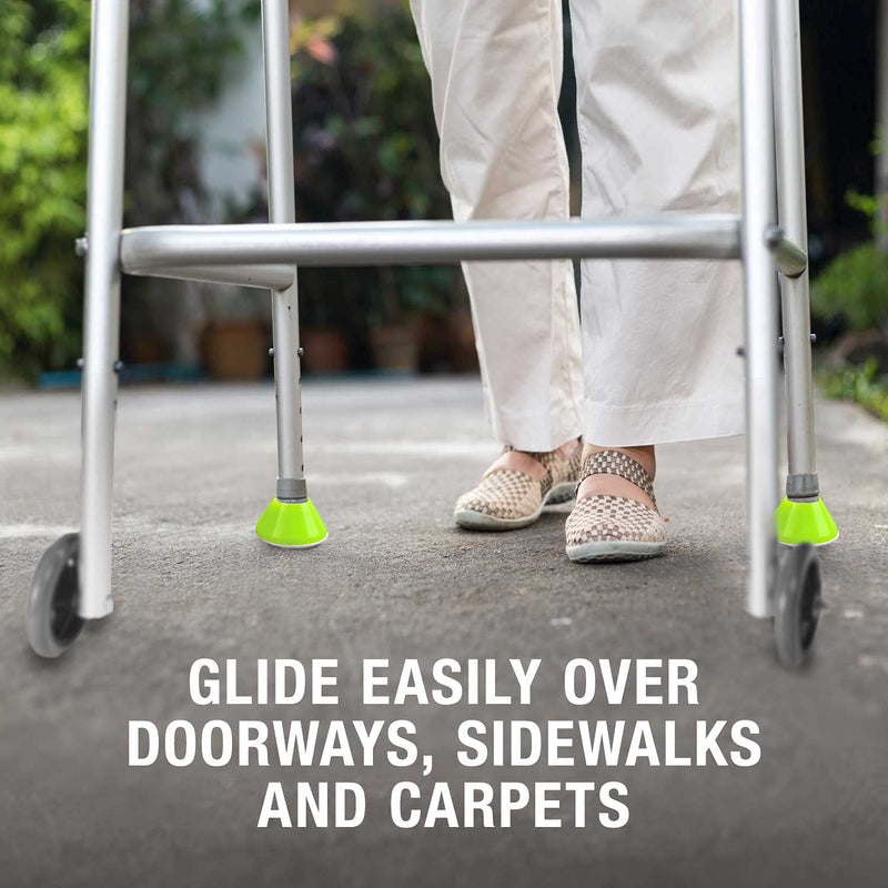 HealthSmart Walker Glides, Walker Caps or Walker Pads also for Rollators, Universal Fit, Pack of 2 - NewNest Australia