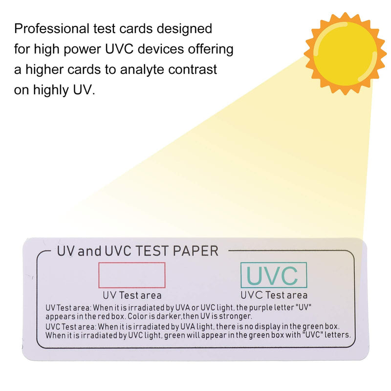 iplusmile UV Test Card UVC Test Strips for UVA UVB Device Phone Cleaner Hand Light Stick and Other Devices (Pack of 10) - NewNest Australia