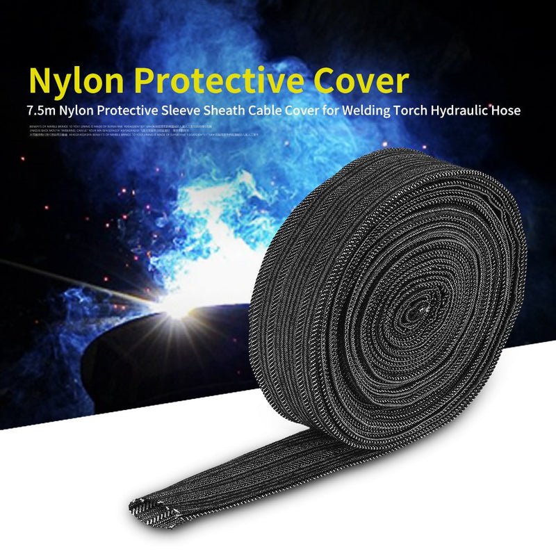 Protective Sleeve, Cable Management Sleeve 7.5M Sheath Hose Sleeve Welding Tig Torch Cable Cover for Welding Torch Hydraulic Hose Wire Management Sleeve - NewNest Australia