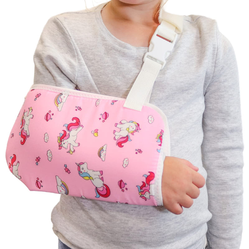 Solace Bracing Children's Padded Sling (8 Fun Designs) - British Made & NHS Supplied Kids Sling - #1 Arm, Collarbone, Wrist, Shoulder & Elbow Support for Fractures & Injuries - Unicorn - NewNest Australia