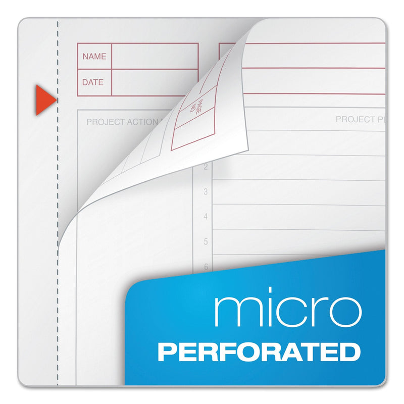 TOPS Products Journal Notetaking Planner, Wirebound, Ruled, 8-1/2"x6-3/4", Black (TOP63827) , White - NewNest Australia