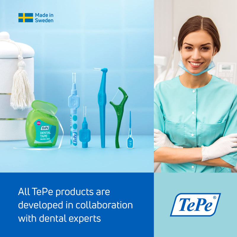 TePe interdental brushes Angle YELLOW 0.7 mm, 25 pieces single - NewNest Australia