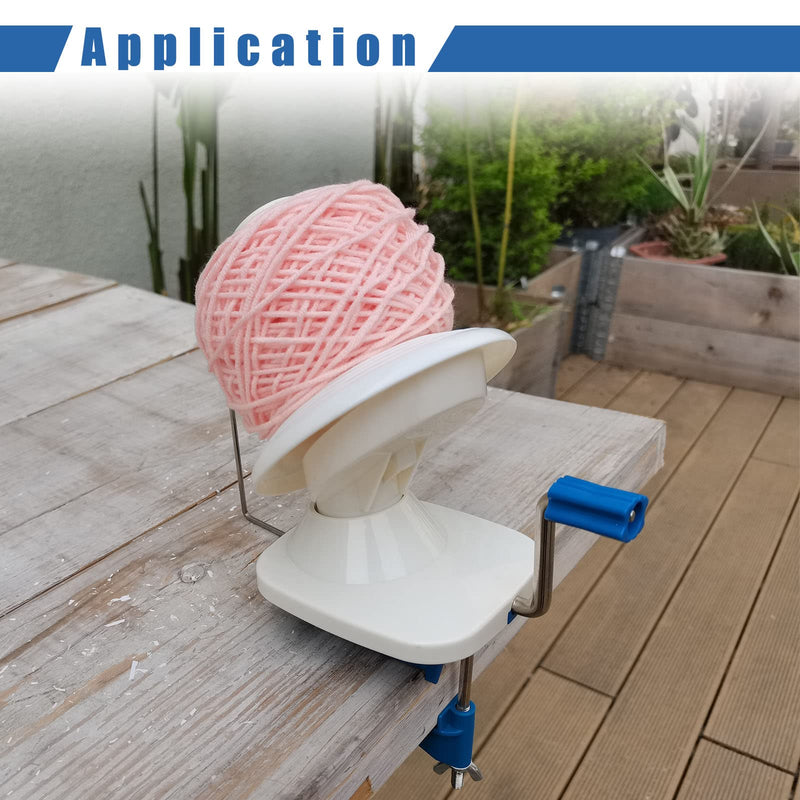 MAOPINER Needlecraft Yarn Ball Winder Hand-Operated | Manual Wool Winder Holder for Swift Yarn Fiber String Ball - NewNest Australia