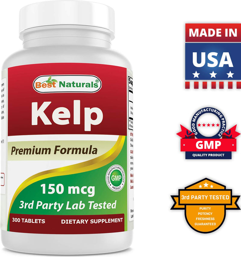 Best Naturals Kelp Supplement 150 Mcg Tablet, 300 Count - NewNest Australia