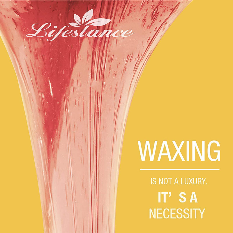 Lifestance 450 G Waxing Beads Formulated For Beginners, Wax Beads With 10 Wooden Spatulas For Hair Removal, Rose Wax Hair Removal Beads For Fine Hair, Face, Eyebrow, Arms, Fingers And Toes - NewNest Australia