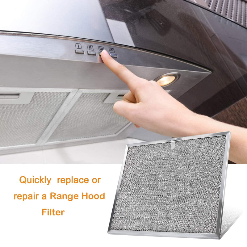Fetechmate Range Hood Filter BPS1FA30 Aluminum Grease Filter for QS1 and WS1 Range Hoods,11-3/4" x 14-1/4" x 3/8"(L x W x H),2 Pack - NewNest Australia