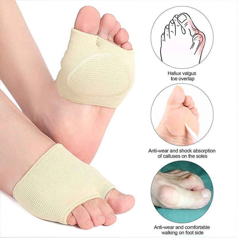 Metatarsal Pads for Women and Men,Ball of Foot Cushion Pads for Ball of Foot Mortons Neuroma Pads for Metatarsalgi Pain Relief Foot Pads Gel Heel Cushion Pads for Shoes Heels (L, 2 Pair) L - NewNest Australia