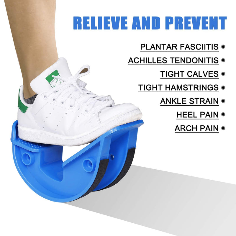 Mengh-Shop Foot Rocker Durable Calf Stretcher For Achilles Tendon Inflammation, Plantar Fasciitis, Relieves Foot And Shin, For Athletes Physiotherapy And Increases Flexibility And Strength (Blue) - NewNest Australia