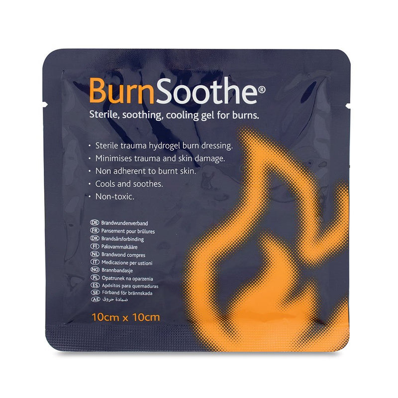Reliance Medical Burnsoothe Cooling Gel Immediate Dressing For Burns In First Aid Sterile Burns Soothing, Non-Adherent, Non-Toxic, Minimize Trauma And Skin Damage, 10 Cm x 10 Cm, (Pack Of 10) - NewNest Australia