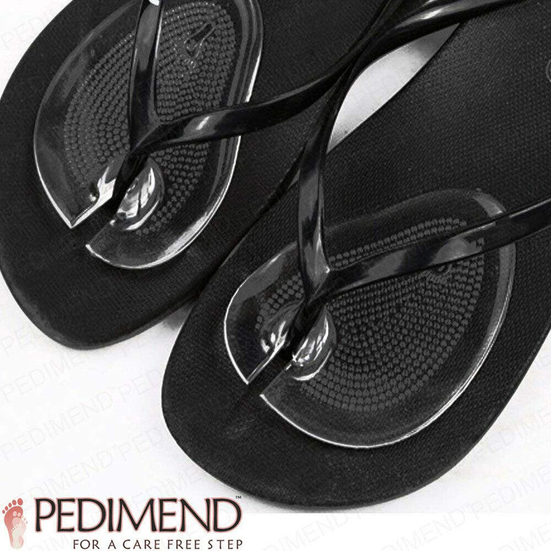 Pedimend Flip Flop Toe Thong Protectors Pads - 2 Pairs | Prevent Slipping Injury | Gel Toe Posts Cushion for Sandals | Insoles for Toe Post Sandals | Unisex Clear 4 Count (Pack of 1) - NewNest Australia