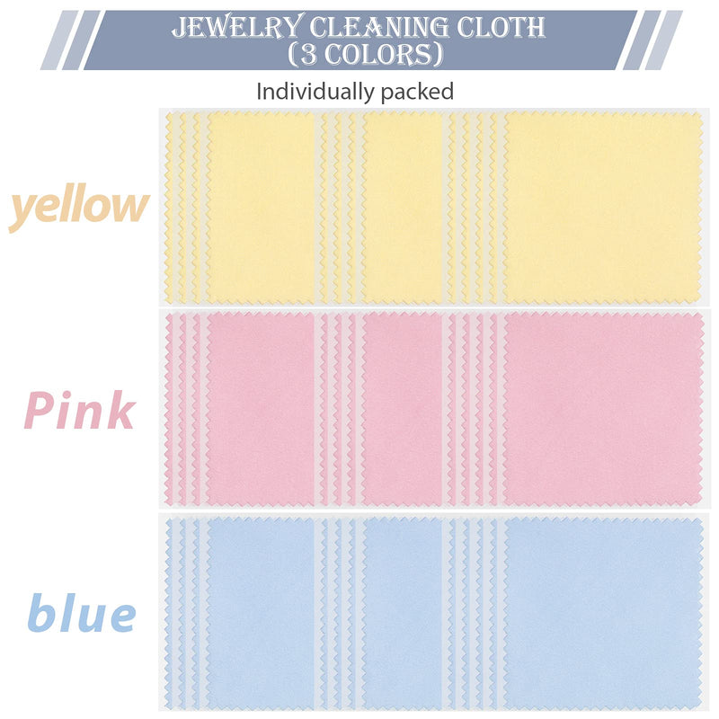 150 Pieces Jewelry Cleaning Cloth Colorful Polishing Cloth Soft Silver Polish Cloth Individually Wrapped Silver Jewelry Cleaner for Silver Gold Platinum Jewelry Glasses Watch Coins, 3.15 x 3.15 Inch - NewNest Australia