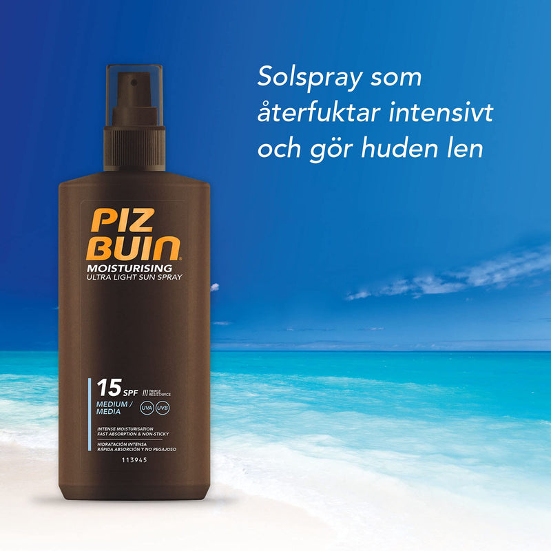 Piz Buin 200Ml Ultra Light Spray Spf15 - NewNest Australia