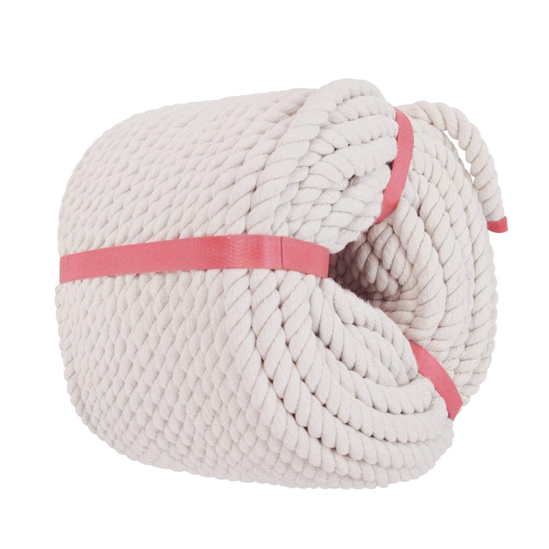 100% Cotton Craft Rope (1/2 inch x 50 feet) All Purpose Soft Natural Strong Cotton Rope Cord for Crafts, Sporting, Wedding Decorating,Hanging Flower Baskets (Beige) - NewNest Australia