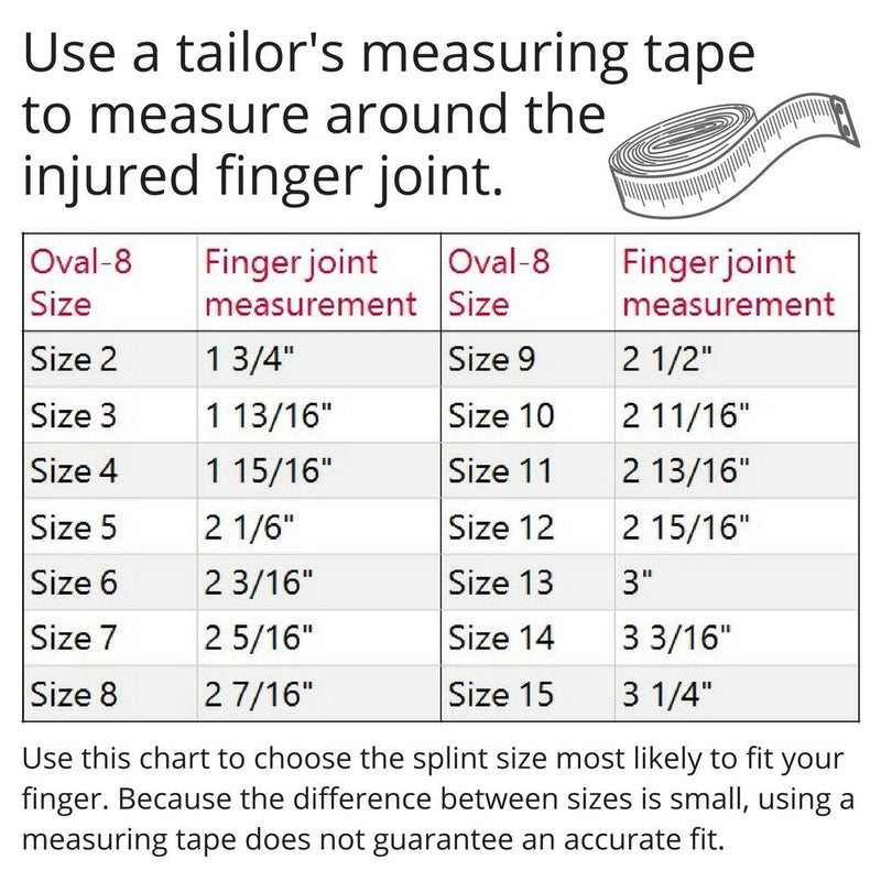 3-Point Products Oval-8 Finger Splint, Support and Protection for Arthritis, Trigger Finger or Thumb, and Other Finger Conditions, 1-Pack, Size 2 Size 2 (Pack of 1) - NewNest Australia