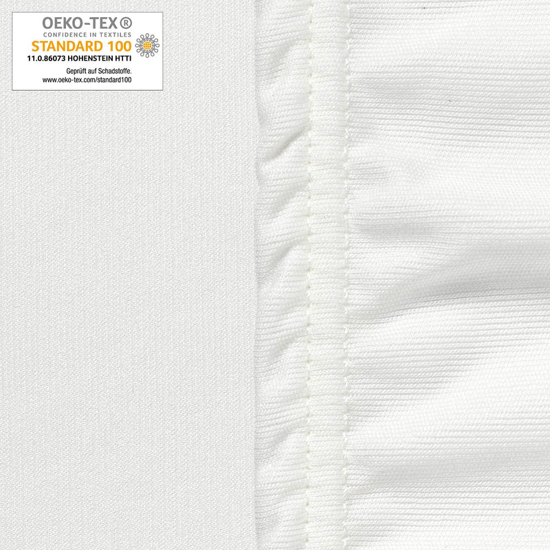 Dr. Güstel washing fiber sheet fitted cover comfort XL 90x220x10 cm white, boil-proof 1 - NewNest Australia