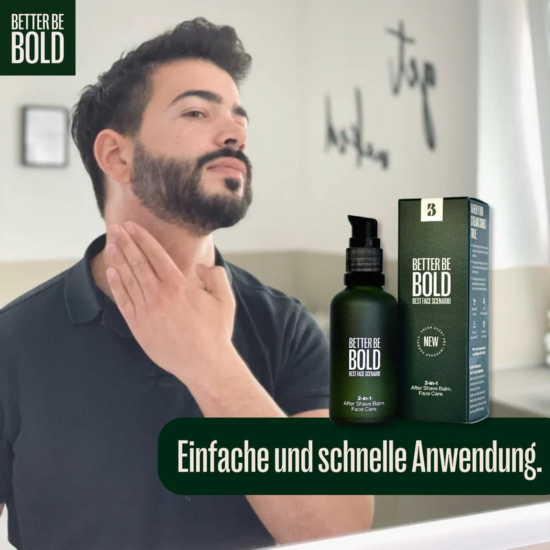 Better Be Bold 2-In-1 After Shave Balm & Face Cream Against Skin Irritation After Shaving And Skin Aging Thanks To Magnolia Extract And Hyaluronic | Absorbs Immediately | Fresh Fragrance | 50Ml - NewNest Australia