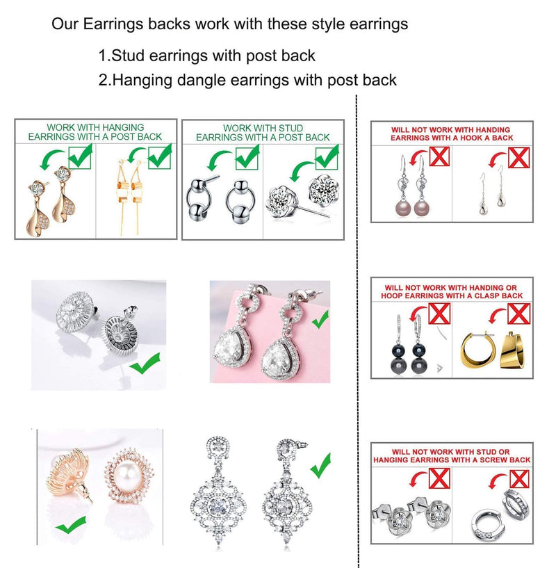 3 Pairs 14K Gold Earring Backs Lifters,Secure Earring Backs For Droopy Ears,Adjustable Hypoallergenic Earring Backs For Studs(3gold) - NewNest Australia