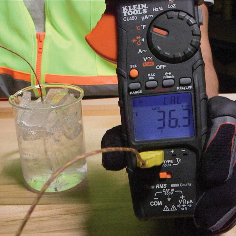 Klein Tools 69142 K Type Thermocouple, High Temperature Thermocouple Measures 32 to 896 Degrees, with Adapter K-Type High Temperature Thermocouple - NewNest Australia