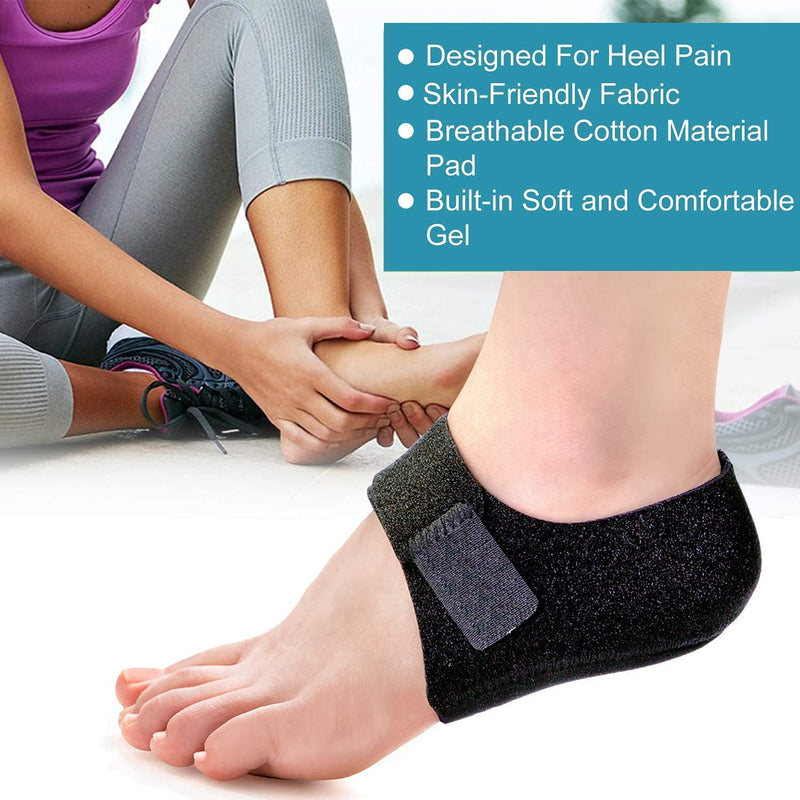 2 x Heel Pads, Heel Sleeves, Gel Heel Protectors for Plantar Fasciitis, Achilles Tendonitis, Bone Spurs, Heel Cups, Heel Pads, Heel Cushions for Relief of Heel Pain/Pressure - NewNest Australia