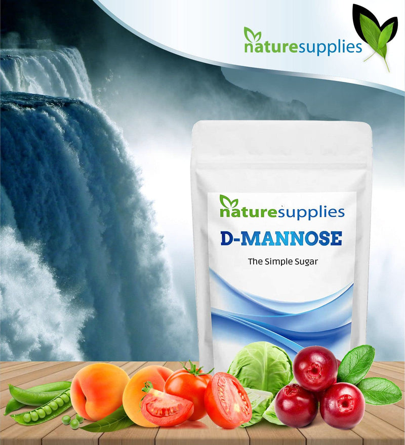 naturesupplies D-mannose 1000mg Tablets, 120 Pack - Vegan Friendly - Premium Coated High Strength Tablets Easy To Swallow, Natural Ingredients In Our Dmannose Supplements - NewNest Australia