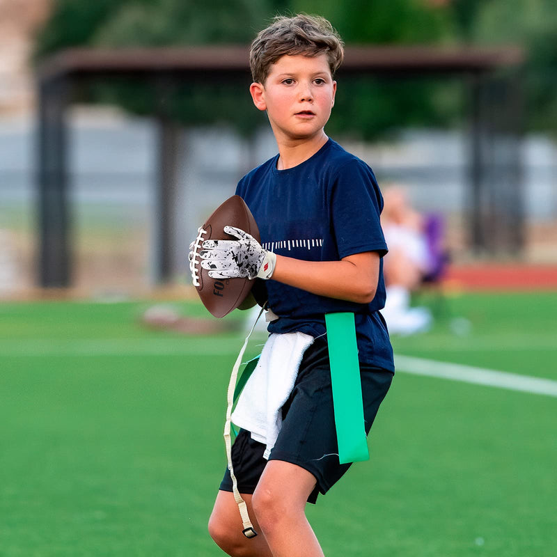 RSPGO Kids Football Gloves Youth Enhanced Grip Silicone Wide Receiver Gloves Friesian Cattle Youth XS/S(5.5in-6in) - NewNest Australia