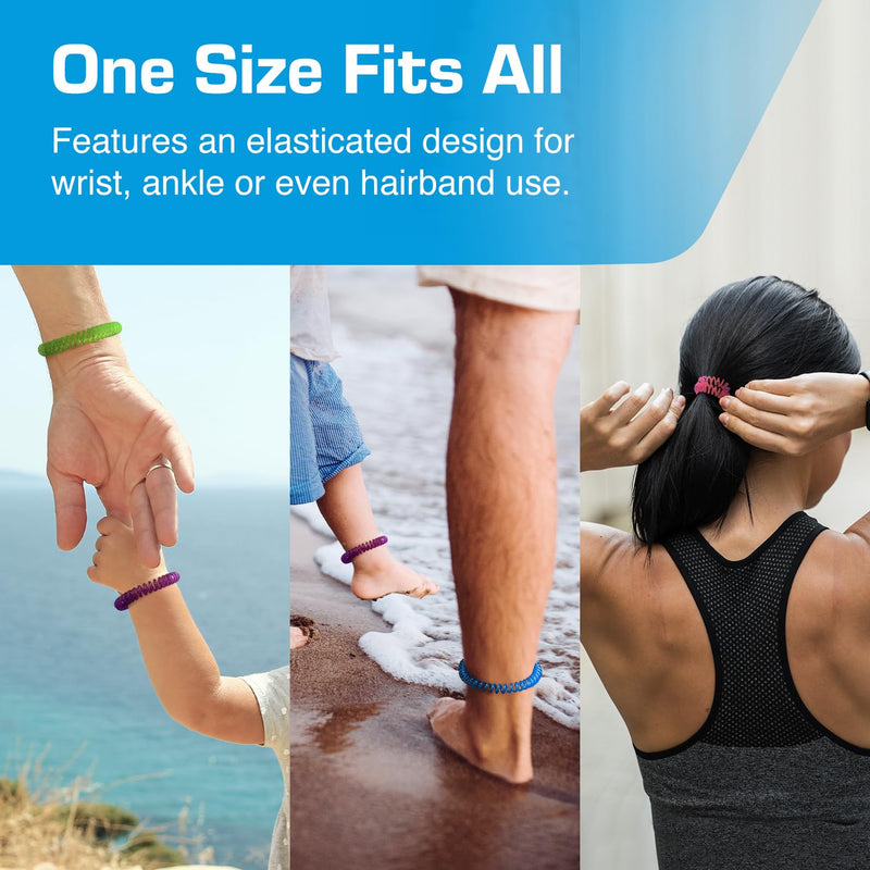 Active Era Mosquito Repellent Bracelet [12 Pack], Insect, Midge & Mosquito Bands - Powerful DEET Free Formula - Waterproof with 250 Hours / 10 Days of Protection for Adults and Kids 3+ - NewNest Australia