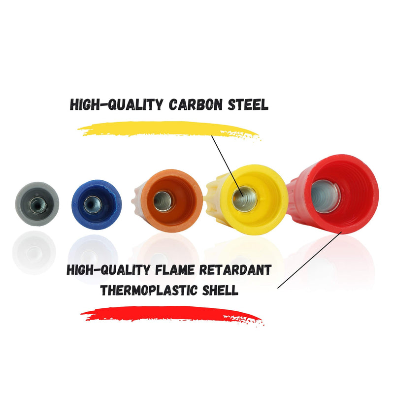 Bates- Wire Nuts, Wire Nuts Assortment,150 pcs, Electrical Wire Connectors, Wire Nuts, Wire Caps, Wire Connectors Twist, Electrical Wire Nuts, Wire Caps Electrical, Electrical Caps for Wires - NewNest Australia