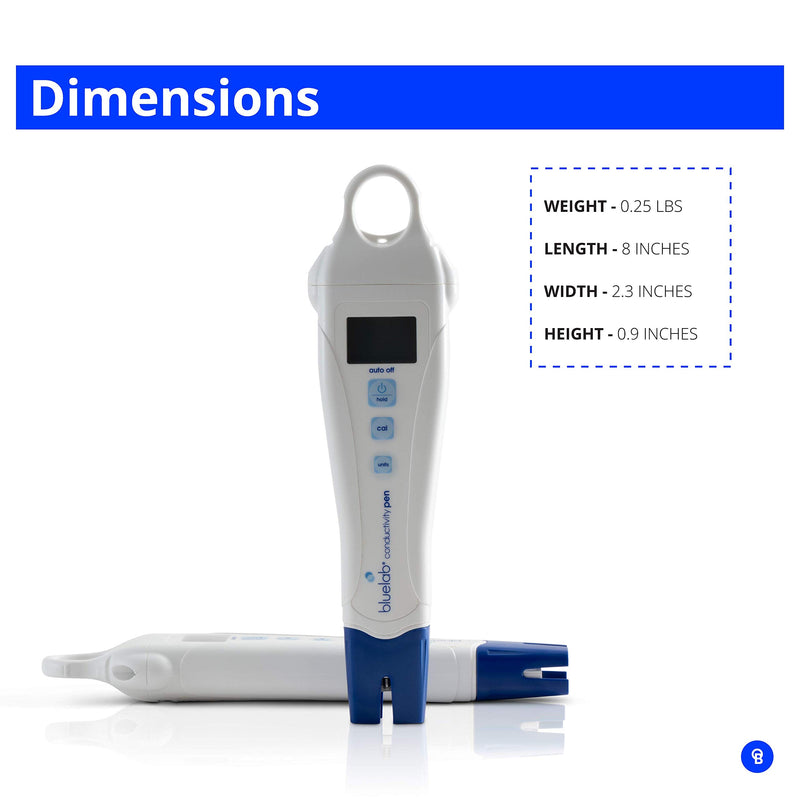 Bluelab PENCON Conductivity Pen Fully Waterproof Pocket Tester, CF, EC, PPM 500, PPM 700 - NewNest Australia