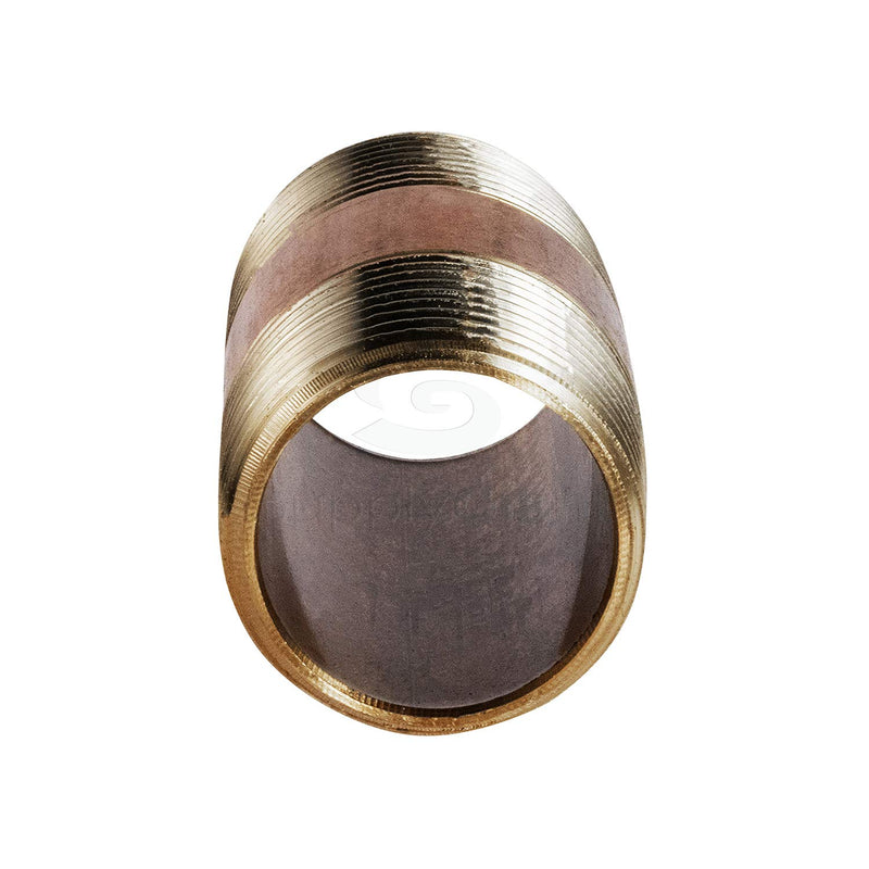 Everflow Supplies NPBR1415 1-1/2" Long Brass Nipple Pipe Fitting with 1/4" Nominal Diameter and NPT Ends - NewNest Australia