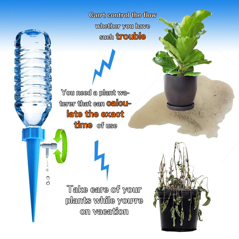 Sanyuan Plant Automatic Watering Device 12 Packs Garden Drip Irrigation Drip Plant Watering Pile Watering Tip Outdoor Indoor Potted Plant can be Adjusted to Slowly Release Drip Watering Device - NewNest Australia