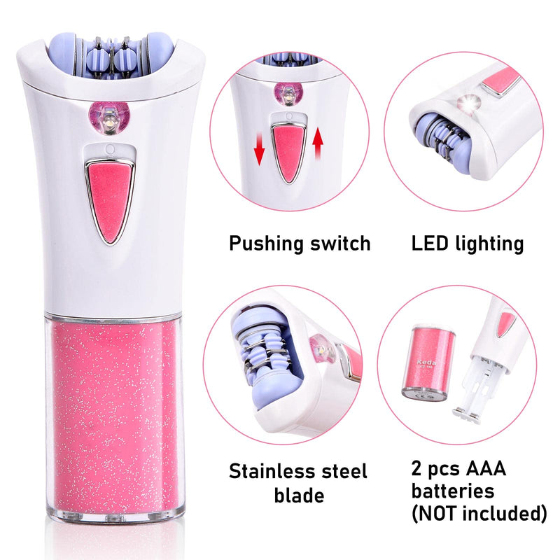 Jinlaili Women'S Epilator For Women, Battery Operated (Not Included), Body Epilator, Hair Removal Epilator With Led Light For Face, Armpit, Leg, Bikini Intimate Area - NewNest Australia