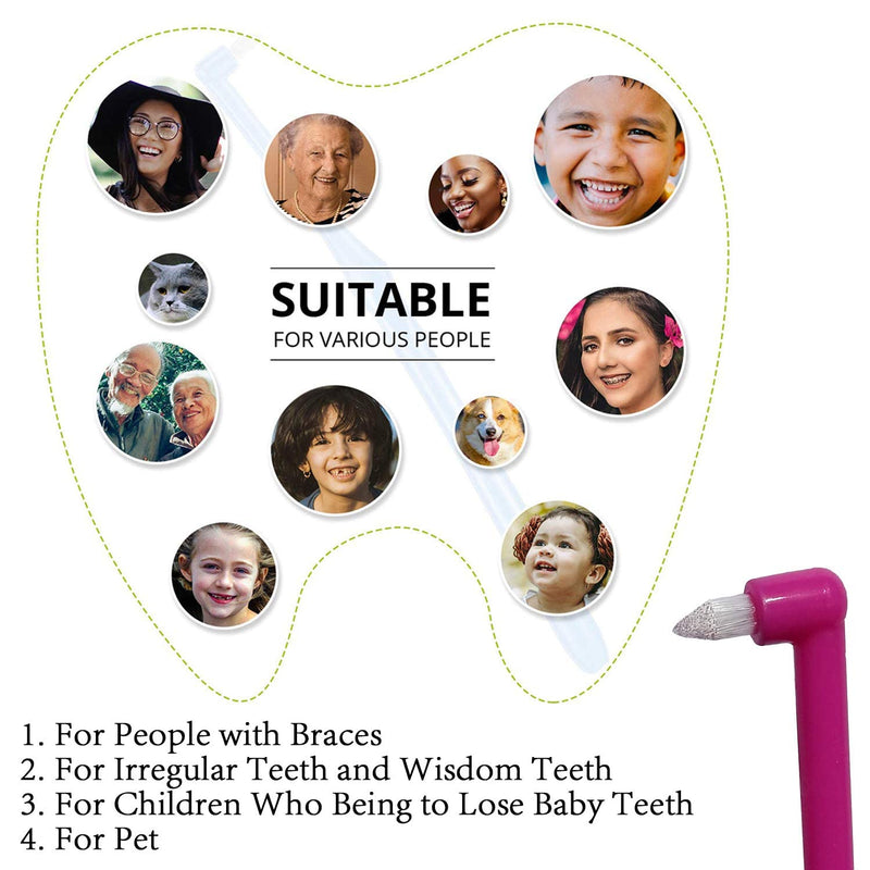 Maq 12 Pieces Manual Interspace Toothbrush For Orthodontic Braces And Bridges, Soft Slim Tufted Toothbrush, Bpa Free Toothbrushes For Hard To Reach Areas, Deep - NewNest Australia