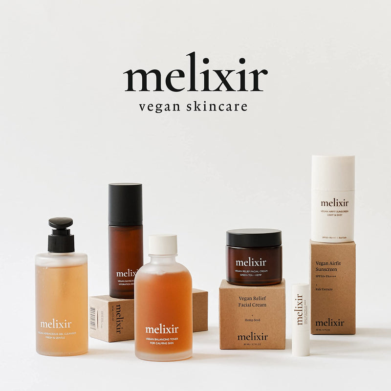 Melixir Vegan Lip Butter #01 Agave(Clear) (+11 more colors) 0.13oz, Bee Free, Petrolatum Free, Deep Nourishing Plant-Based Vegan Chapstick, Vegan Lip Balm for Dry, Cracked and Chapped Lips 01 Agave (Clear) - NewNest Australia