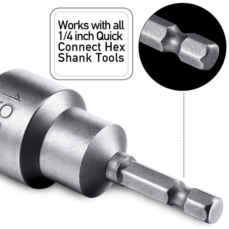 3 Pieces RV Leveling Scissor Jack Socket Drill Adapter Work with 1/4 Inch Hex Shank Tools Compatible with 3/4 Inch or 19mm Hex Drive Jacks - NewNest Australia