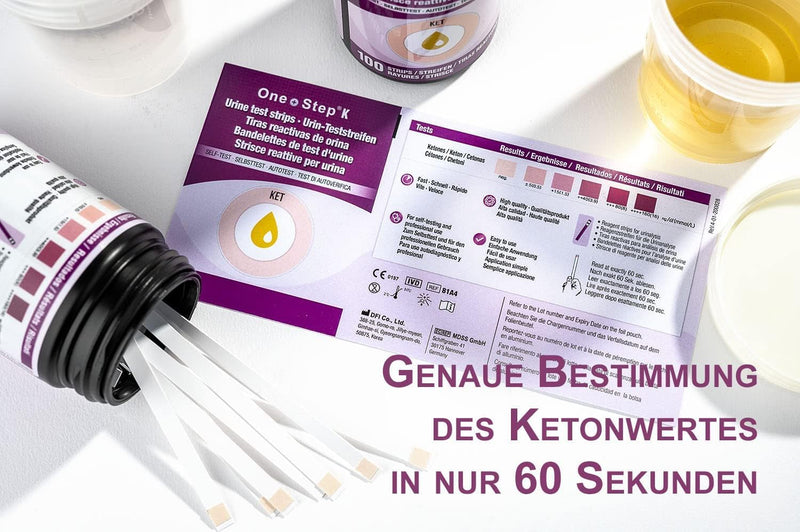 One+Step Ketone Test Strips Pack of 100 Ketone Test Urine for Ketogenic Diet Ketone Tester Ketosis Low Carbohydrate Diet - NewNest Australia