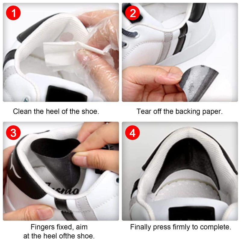 Self-adhesive Repair Patches Pack of 18 Self-Adhesive Heel Patch Self-Adhesive Shoe Heel Protection Shoe Hole Repair Patch Round Repair Patch Self-Adhesive for Sneakers Clothing - NewNest Australia
