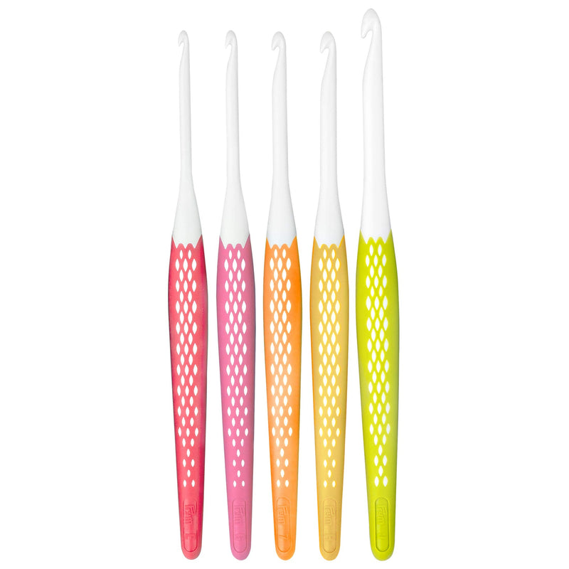 Prym Ergonomics Value Pack, Small (E, G, 7, H, J) Crochet Hook Set, Multicolor Small (E, G, 7, H, J) - NewNest Australia