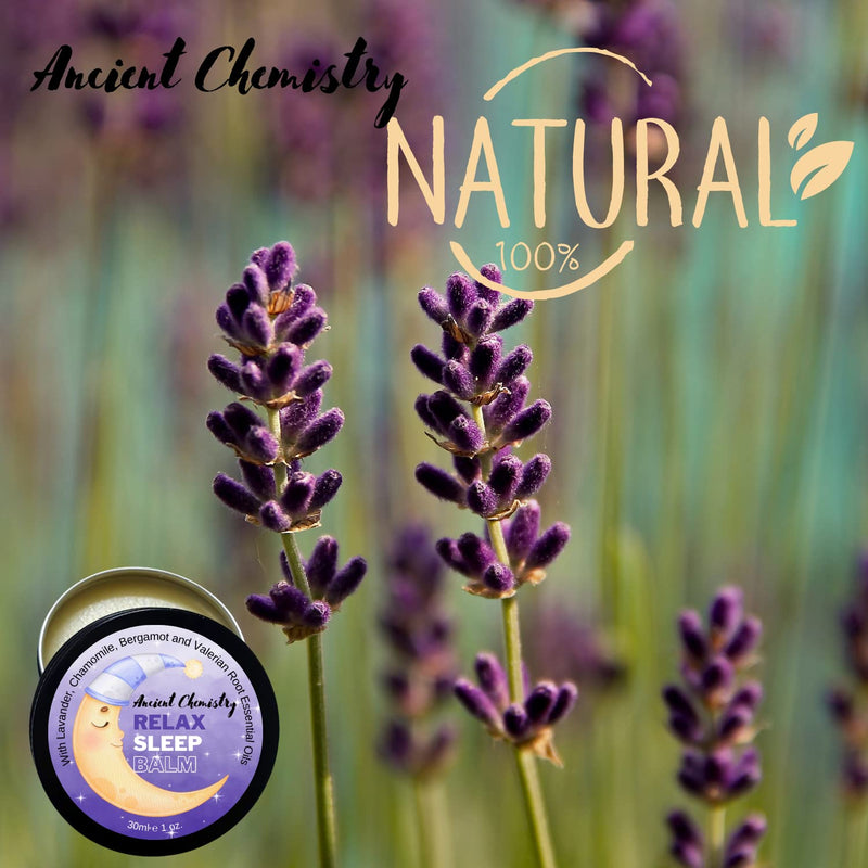100% Natural Sleep Balm Softens Skin Whilst Relaxing, Sleep Rub on The Temples or Pulse Points, Lavender, Bergamot and Camomile Essential Oil & Valerian Root in Balm for Good Night Sleep aid - NewNest Australia