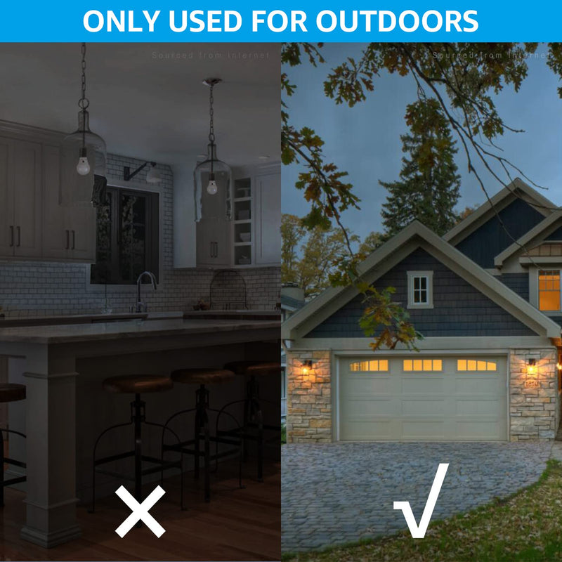 TORCHSTAR LED Dusk to Dawn Light Bulbs Outdoor, Light Sensor A19 LED Bulb, UL & Energy Star Certified, 9W (60W Eqv.), 800lm, Auto On/Off Photocell, for Porch, Front Door, 2700K Soft White, Pack of 4 Soft White (2700K) - NewNest Australia