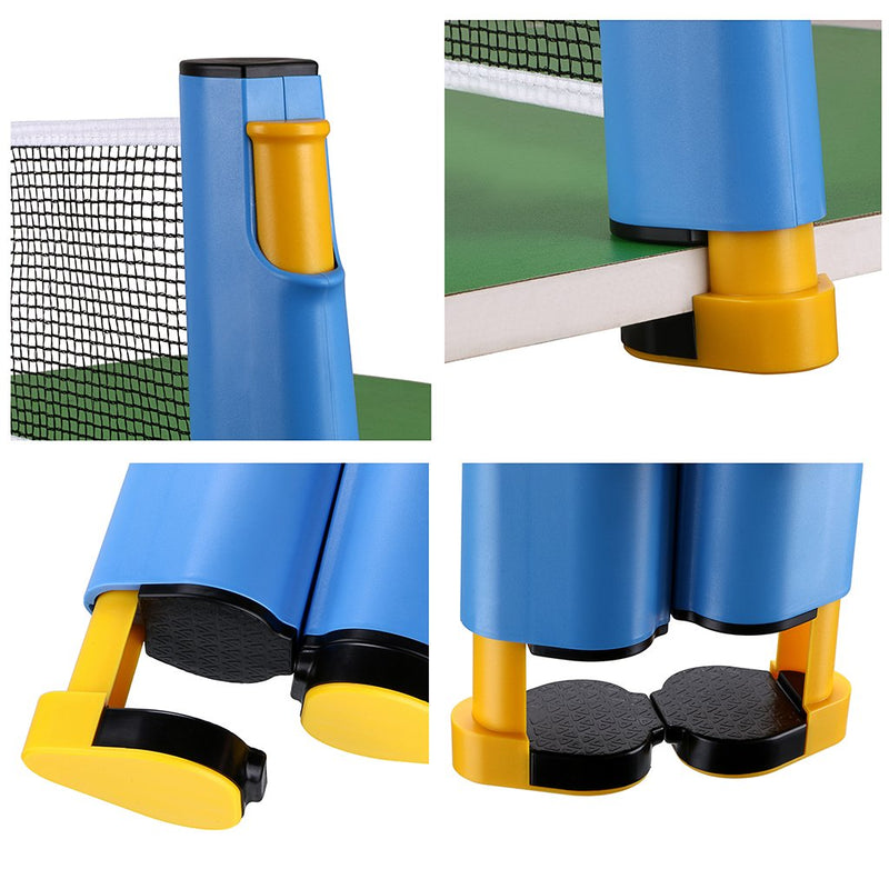 Hipiwe Retractable Table Tennis Net Replacement, Ping Pong Net and Post with PVC Storage Bag, 6 Feet(1.8M, Fits Tables Up to 2.0 inch 5.0 cm Blue - NewNest Australia