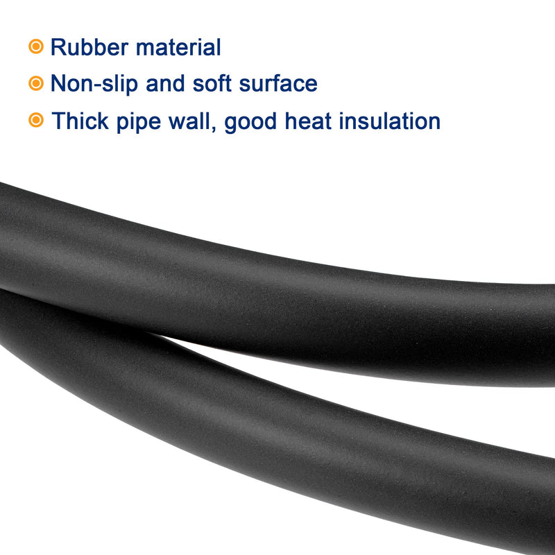 MECCANIXITY Foam Tubing, 18mm ID 30mm OD 2m Length Tube Covers for Handle Grip Support Pipe Insulation, Black 18mm x 30mm x 2m - NewNest Australia