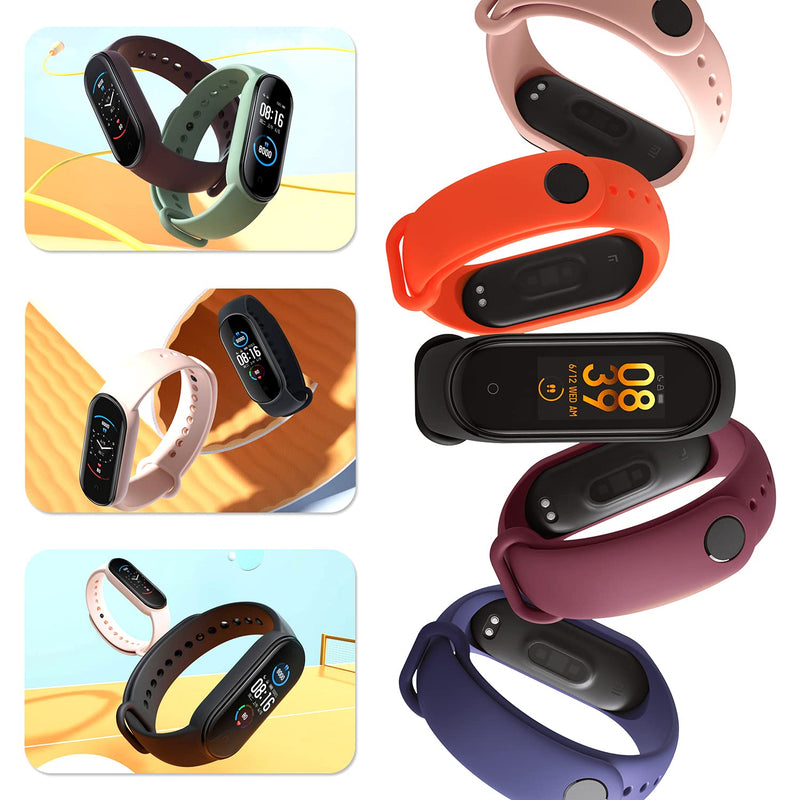 20 Pieces Strap Replacement Compatible with Xiaomi Mi Band 4 / Xiaomi Mi Band 3, Bands for Xiaomi Mi Band 4 Bracelet Wristbands Accessories Silicone for Mi Fit 3 Straps (20 Colors) - NewNest Australia