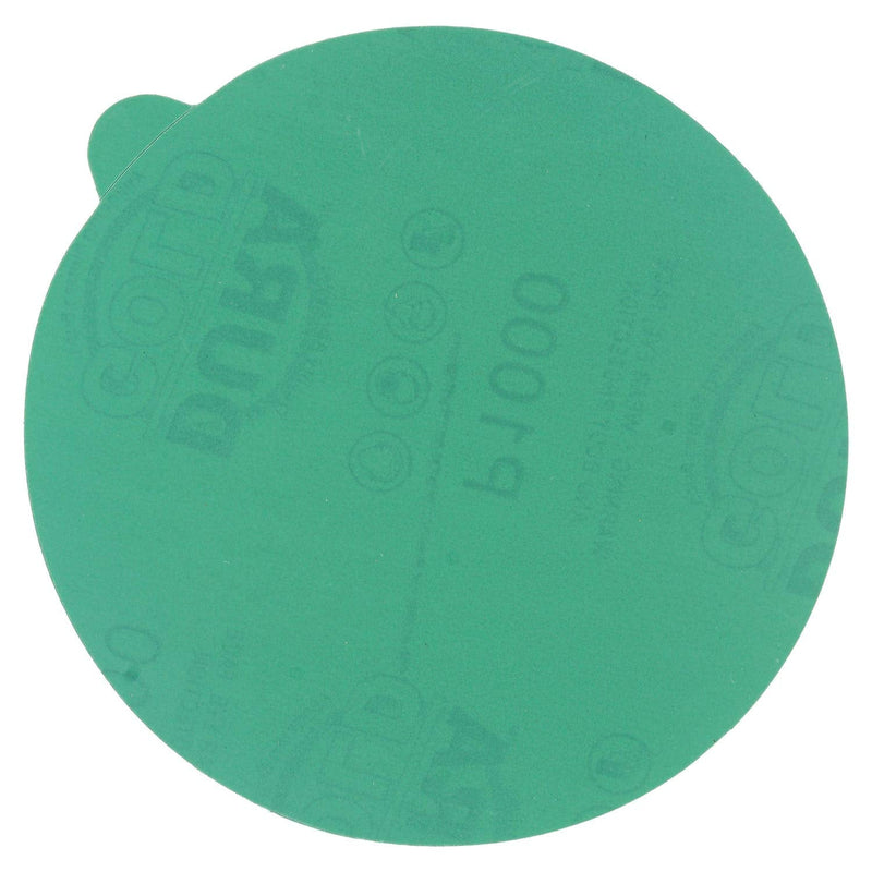 Dura-Gold Premium 5" Green Film PSA Sanding Discs - 1000 Grit (Box of 50) - Film Back Self Adhesive Stickyback Sandpaper Discs for DA Sander, Finishing Abrasive, Sand Automotive Paint Woodworking Wood 1000-Grit - NewNest Australia