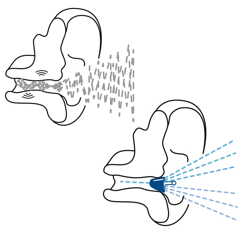 Flare Calmer Pro Mini - Ear Plugs Alternative - Reduce Annoying Noises Without Blocking Sound - Premium Version - Soft Reusable Silicone With Aluminum Core - Black Ice - NewNest Australia