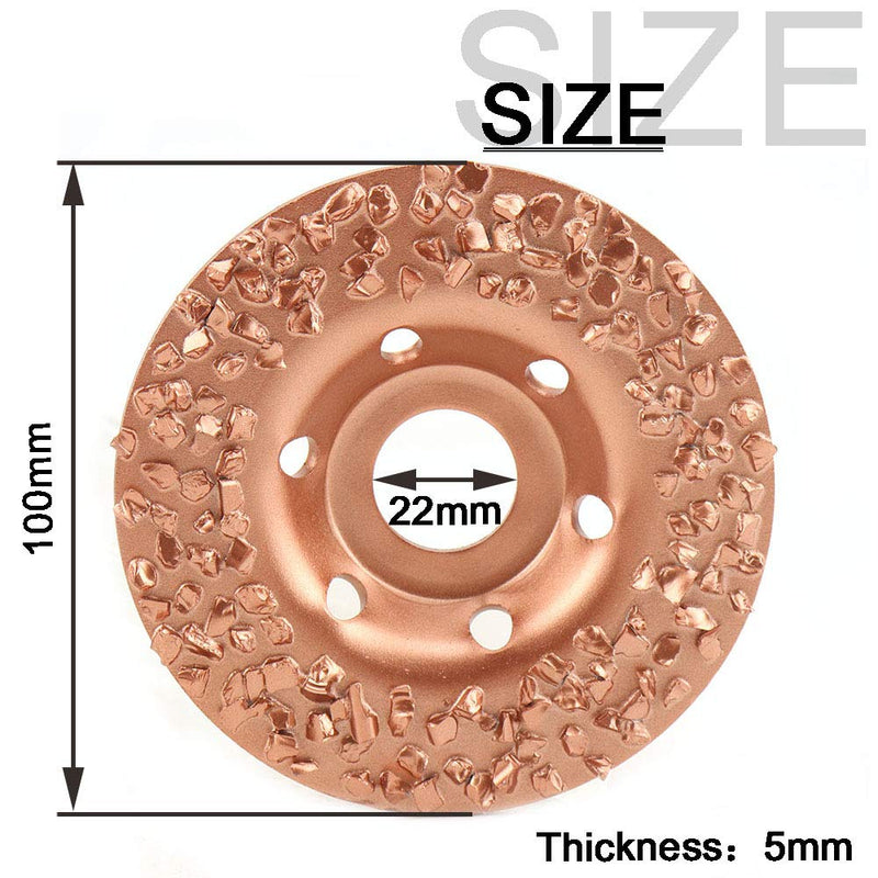 4inch Brazed Diamond Cutting Grinding Disc 7/8" Bore Tungsten Carbide Grinding Wheel Plate for Angle Grinder Suitable for Polishing Rubber, Wood Fabric and Tires Grit K18mm - NewNest Australia