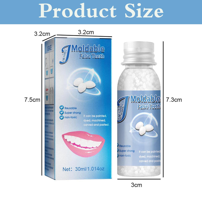 Tooth Repair Granules, Temporary Dentures, Temporary Tooth Repair Kit, Instant Veneers Dentures, Vampire Fake Dentures for Fixing the Filling of a Missing Broken Tooth Tooth Repair Granules - NewNest Australia